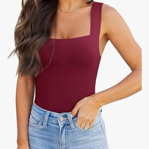 Women's Burgundy Bodysuit